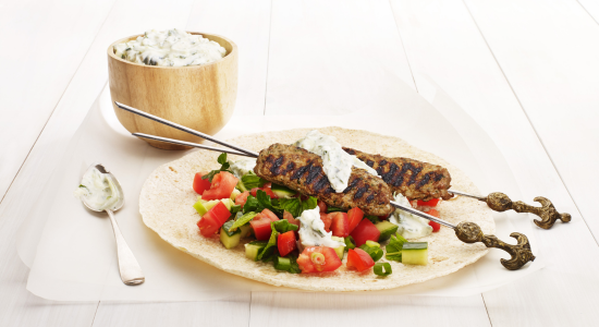 Beef kofta with tzatziki - Diabetes Victoria