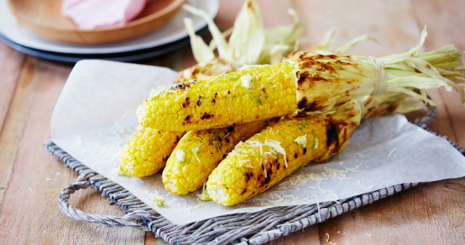 Parmesan & lime grilled corn - Diabetes Victoria